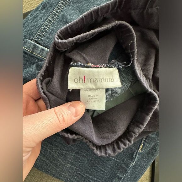 Oh! Momma Maternity Jeans Blue Denim Over Belly (522) - Picture 1 of 6